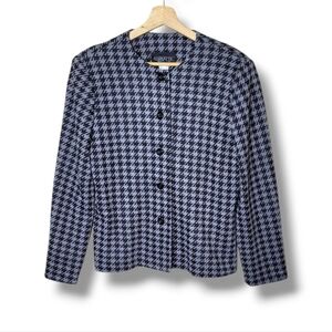 Concepts Vintage 80s Houndstooth Casual Blazer Size 14
